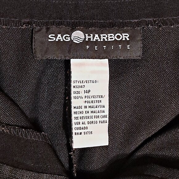 Sag Harbor Stretch Petite Slacks - Size 14P - Picture 3 of 5